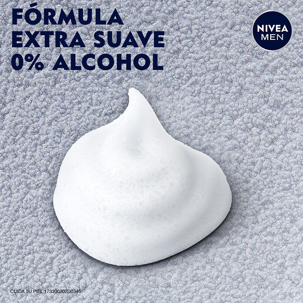 NIVEA-MEN-Espuma-para-Afeitar-Enriquecido-Vitamina-E-y-Manzanilla,-Sensitive-para-Piel-Sensible,-200-ml-imagen-5