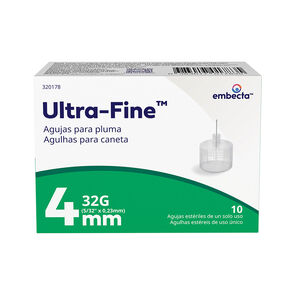 Ultrafine-Aguja-4Mm-32G-5B-20Mg-10-Pzas-imagen