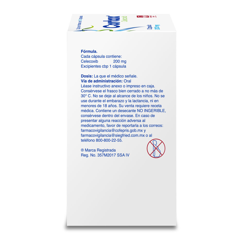 Cortax-200-mg---Caja-con-30-c&aacute;psulas-(Celecoxib)-imagen-2