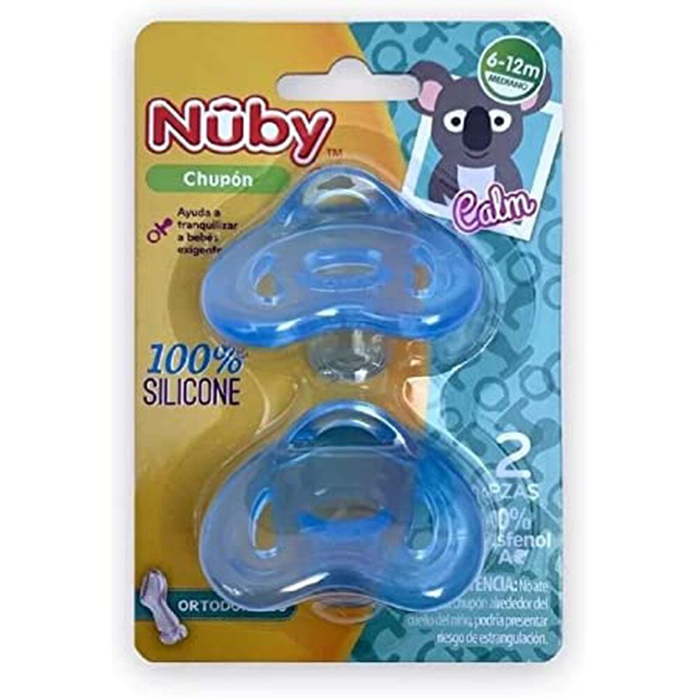 conciencia arco Fotoeléctrico Nuby Chupon Silicon 2 Pzas