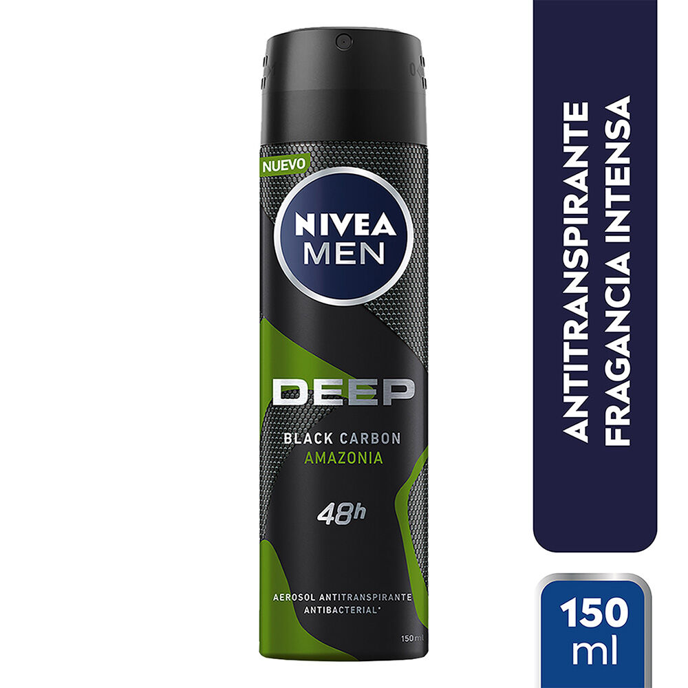 NIVEA-MEN-Desodorante-Antibacterial,-Deep-Amazonia-Black-Carbon-spray-150-ml-imagen-2