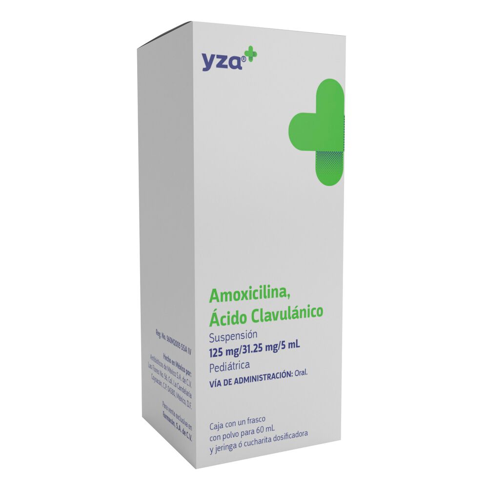 Yza-Amoxicilina,-Acido-clavulanico-125Mg/31.25Mg-5Ml-imagen