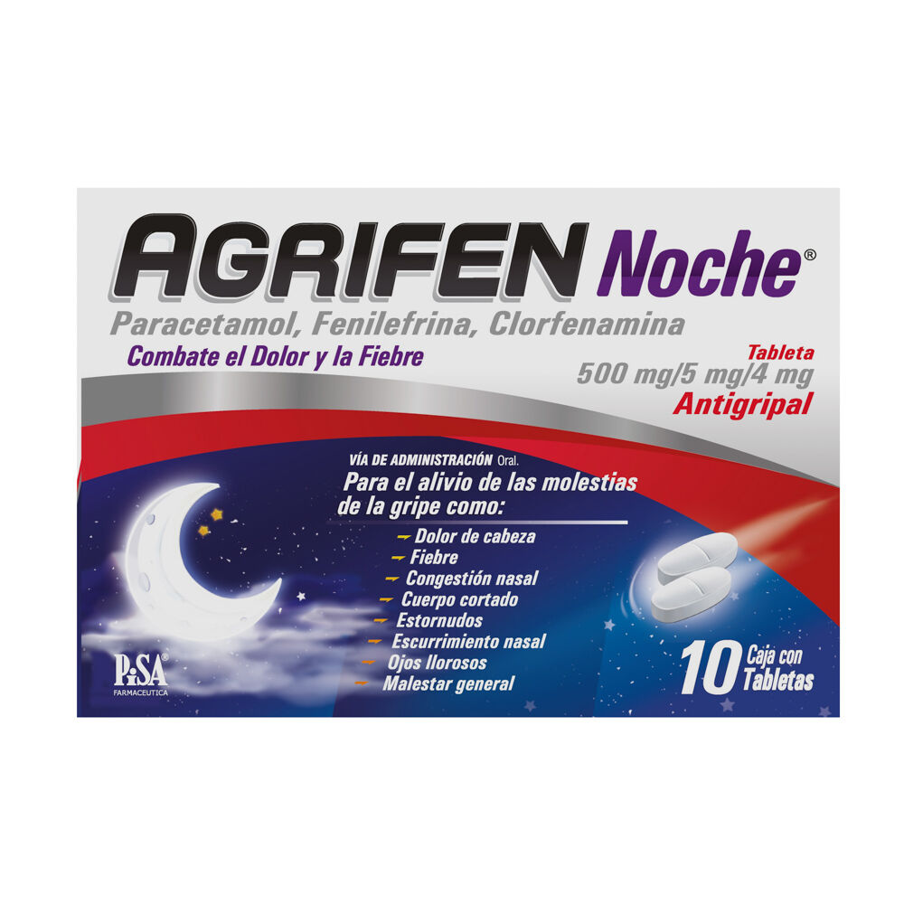 Agrifen-Noche-500Mg/5Mg/4Mg-Tabletas-imagen-1