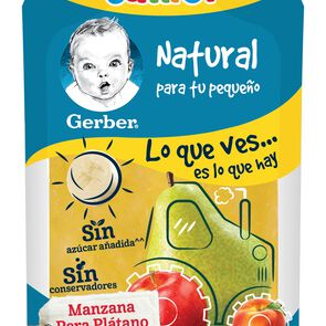 Gerber-Papilla-Pouch-Manzana,-Pera,-Pl&aacute;tano,-Durazno-120g-imagen