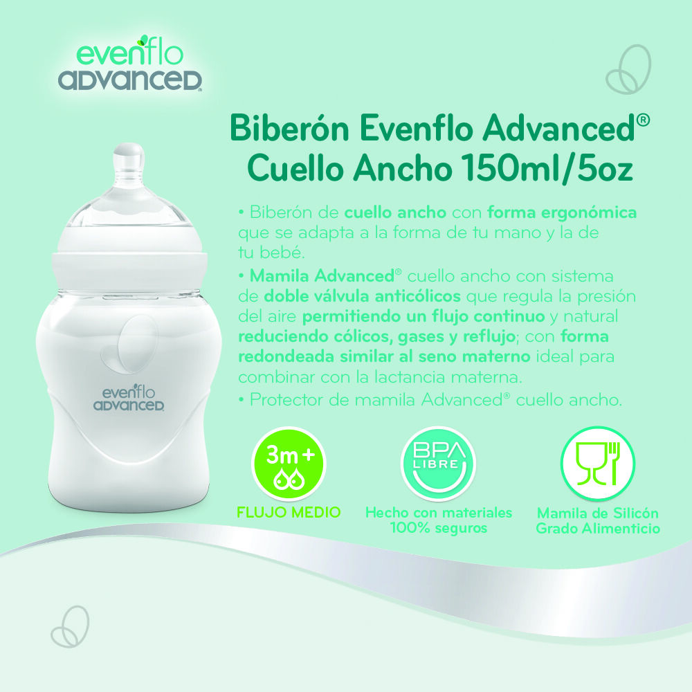 Evenflo-Biberón-Cuello-Ancho-5Oz-imagen-3