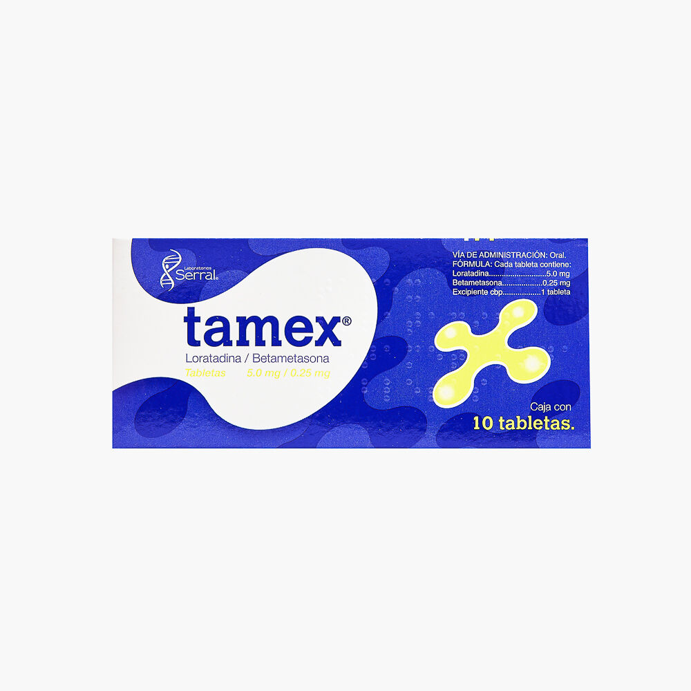 Tamex-5Mg/0.25Mg-10-Tabs-imagen