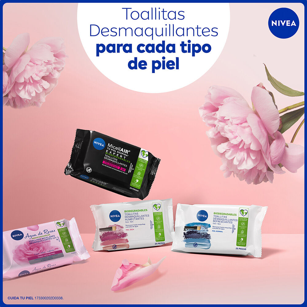 NIVEA-Toallitas-Faciales-Desmaquillantes-Micelares-Agua-De-Rosas-Todo-Tipo-de-Piel-25-piezas-imagen-8