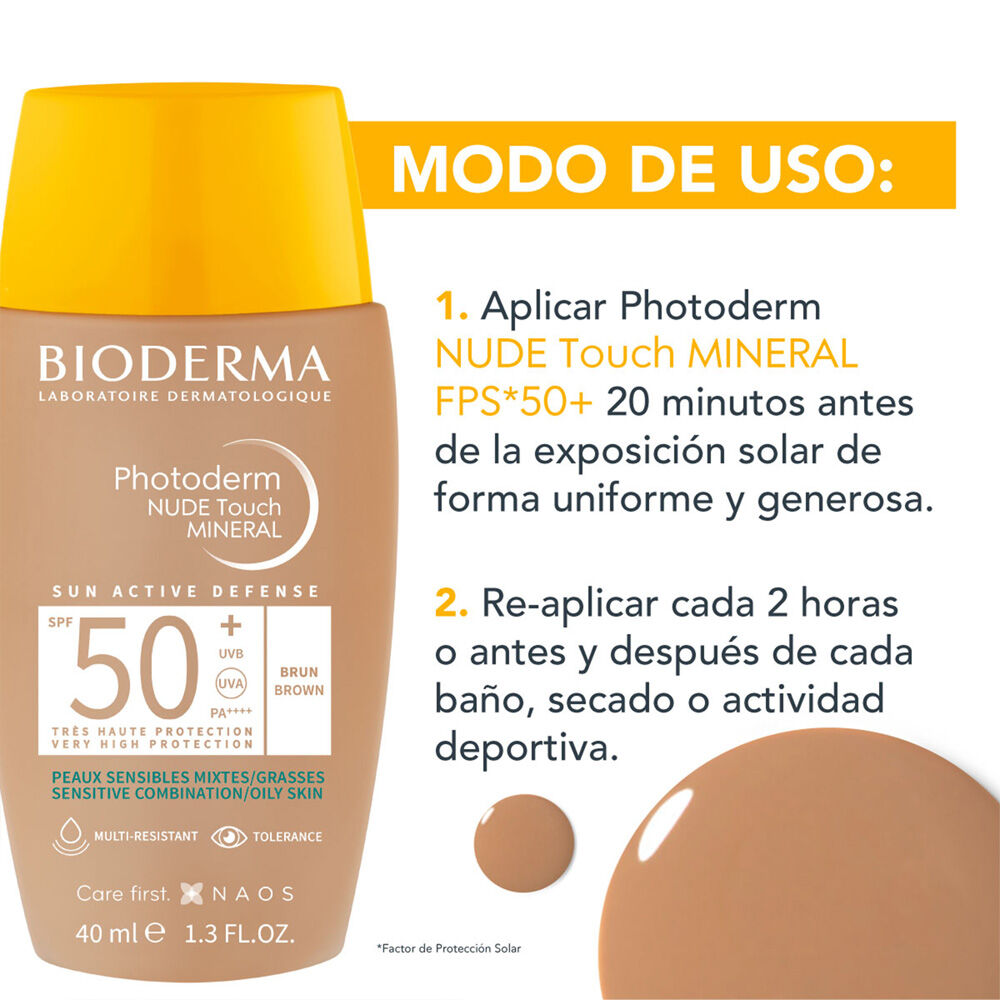 BIODERMA-PHOTODERM-NUDE-TOUCH-FPS50+-BRONCE-40ML-imagen-3