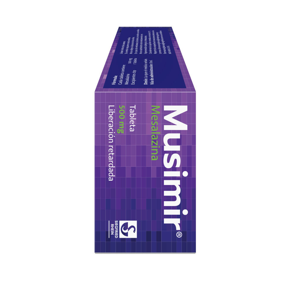 Musimir-500-mg---Caja-con-40-tabletas-(Mesalazina)-imagen-2