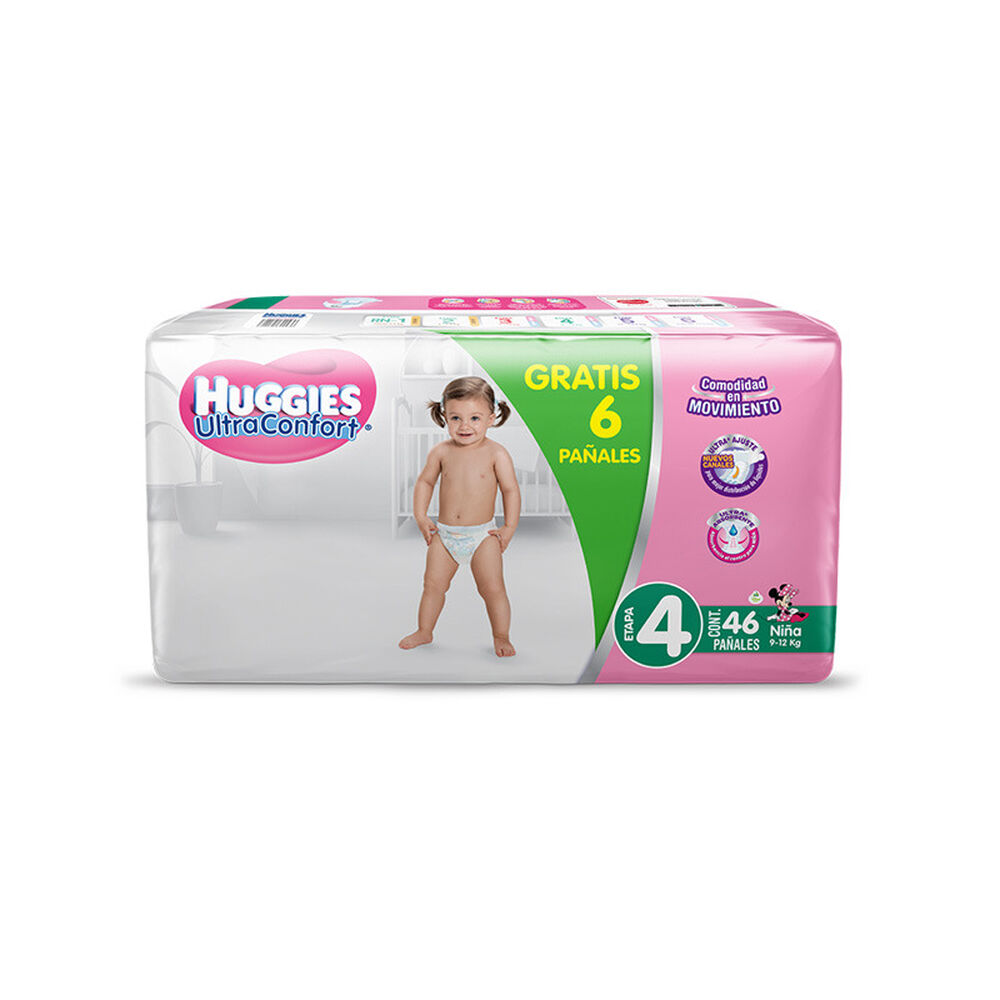 Pañales-Huggies-Ultraconfort-Etapa-4-I&O-Niña-46´S-imagen