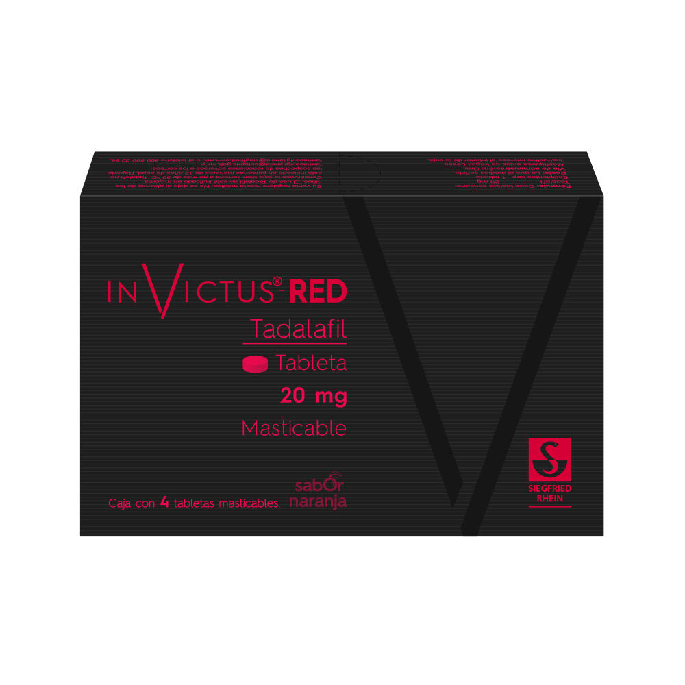 Invictus-Red-20-mg---Caja-con-4-tabletas-masticables-(Tadalafil)-imagen-3