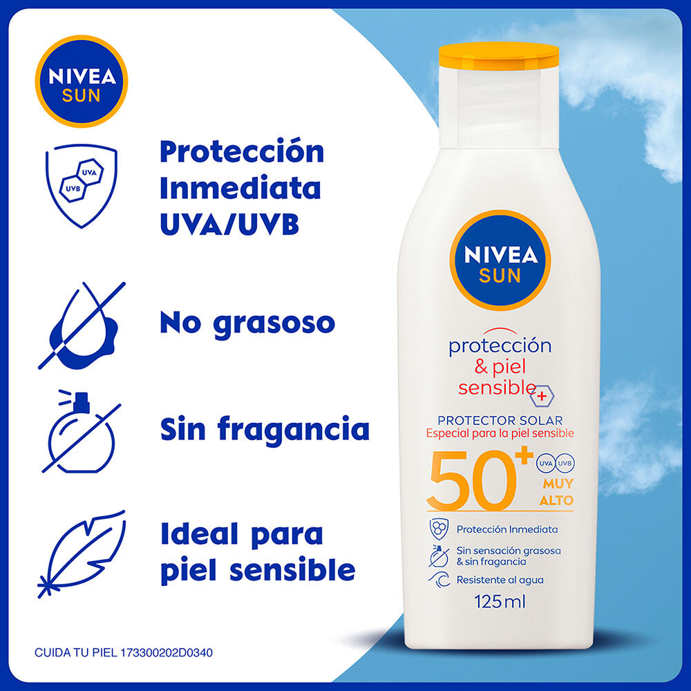 NIVEA-SUN-Protector-Solar-Corporal-Protect-&-Sensitive-FPS-50-125-ml-imagen-3