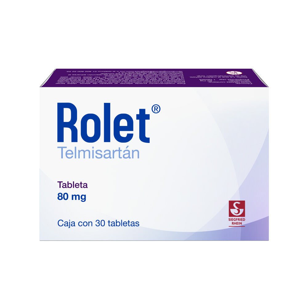 Rolet-80-mg---Caja-con-30-tabletas-(Telmisart&aacute;n)-imagen-3