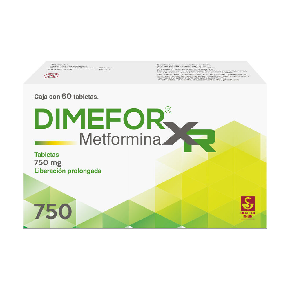 Dimefor-XR-750-mg---Caja-con-60-tabletas-(Metformina)-imagen-1