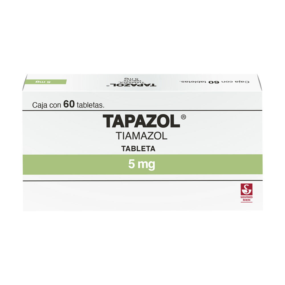Tapazol-5-mg---Caja-con-60-tabletas-(Tiamazol)-imagen-1