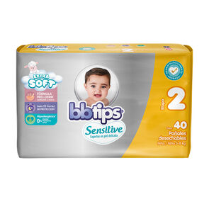 Pañal-Bbtips-Sensitive-Talla-2-40-pañales-imagen
