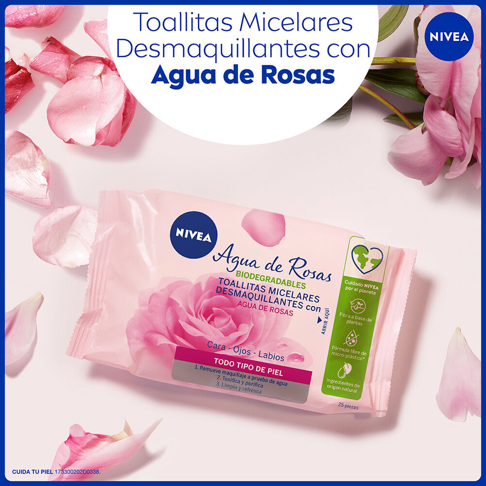 NIVEA-Toallitas-Faciales-Desmaquillantes-Micelares-Agua-De-Rosas-Todo-Tipo-de-Piel-25-piezas-imagen-5