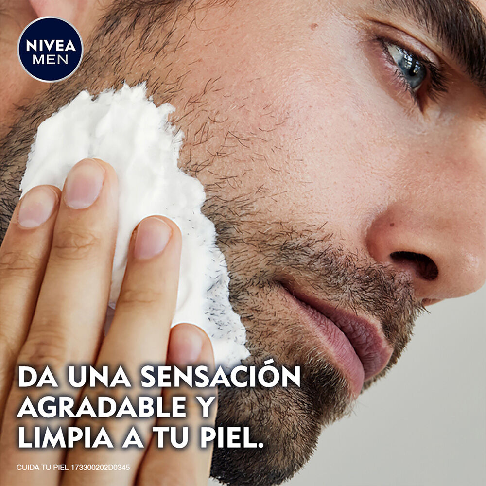 NIVEA-MEN-Espuma-para-Afeitar-Enriquecido-Vitamina-E-y-Manzanilla,-Sensitive-para-Piel-Sensible,-200-ml-imagen-7