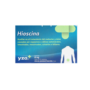 Yza-Hioscina-10mg-10-Tabs---Yza-imagen