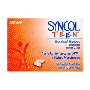 Syncol-Teen-500Mg/25Mg-12-Comp-imagen