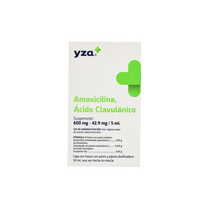 Yza-Amoxicilina/Acido-600Mg/42.9Mg-50Ml-imagen