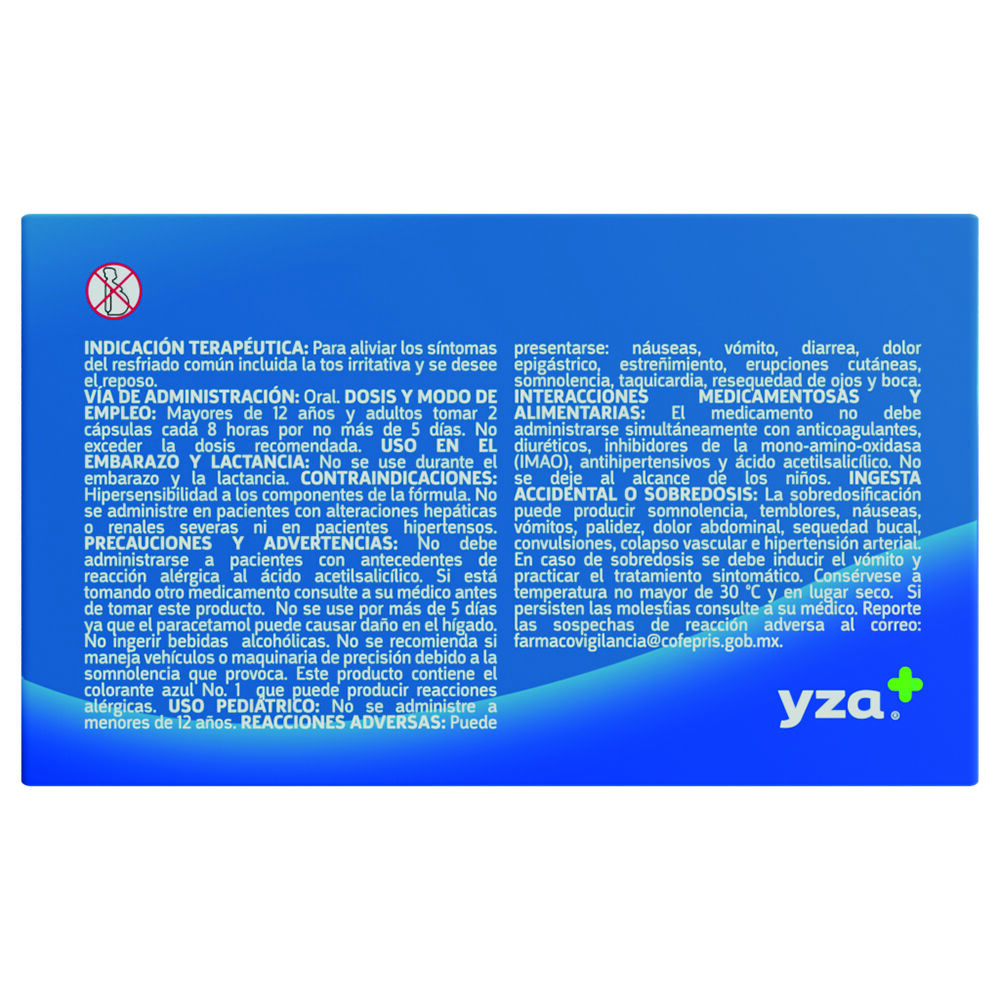 Yza-Dextrometorfano/Fenilefrina/Clorfenamina/Para-10-Caps-imagen-2