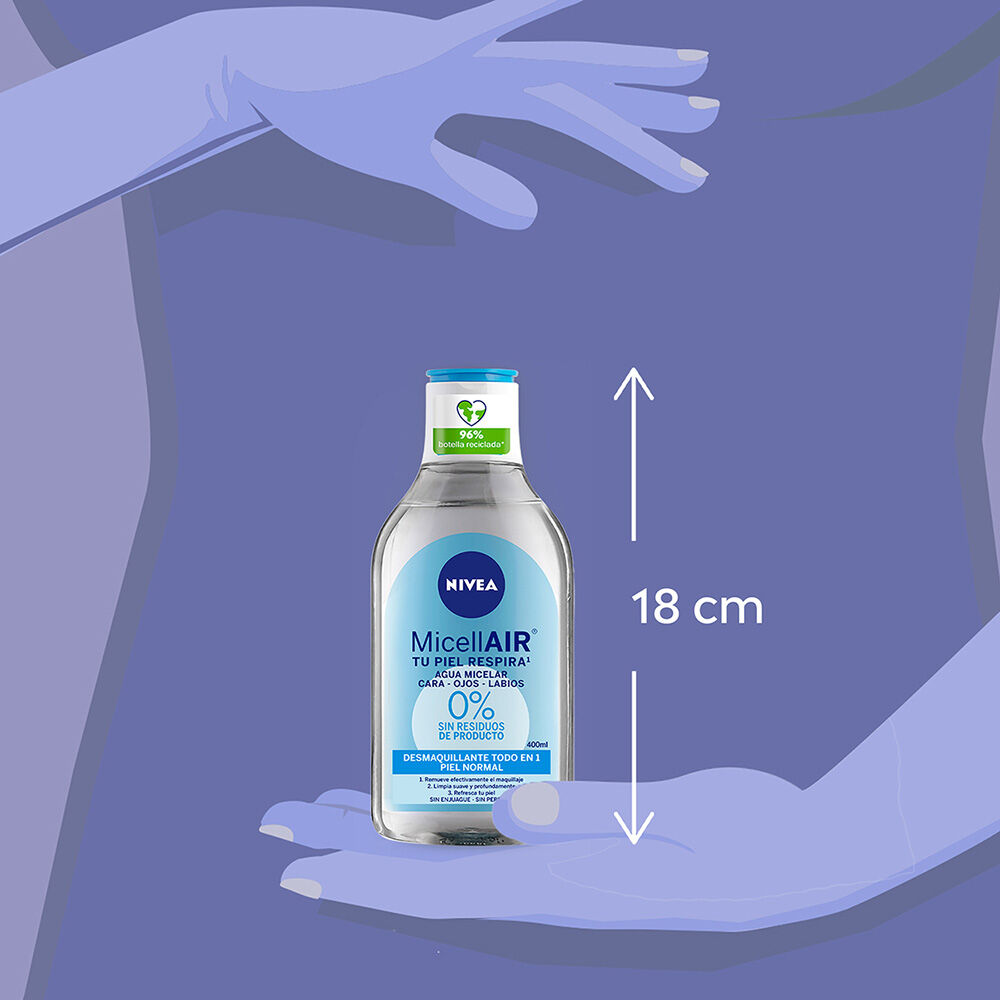 NIVEA-Agua-Micelar-Desmaquillante-Refrescante-para-Todo-Tipo-De-Piel,-400-ml-imagen-6