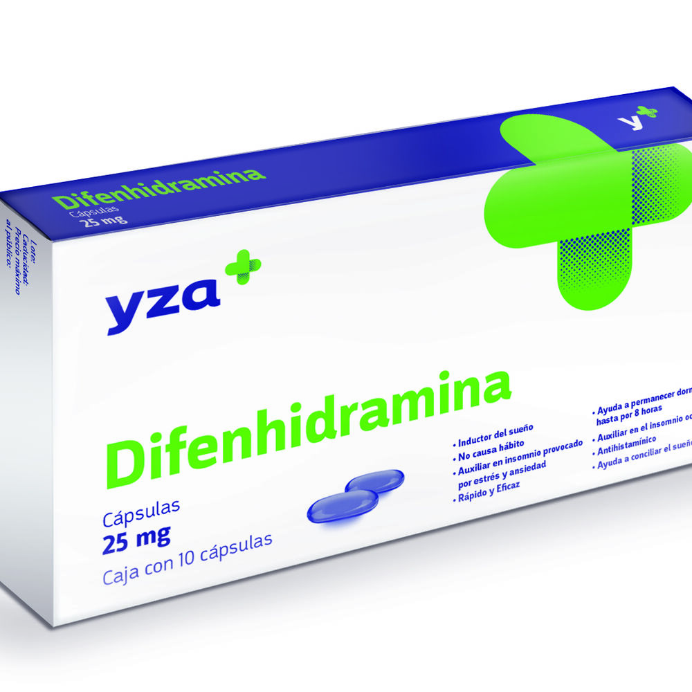 Yza-Difenhidramina-25Mg-10-Caps-imagen