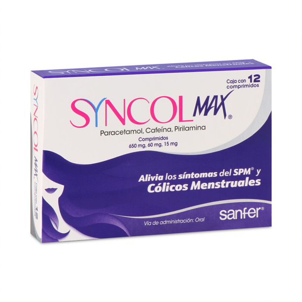 Syncol-Max-650Mg/60Mg/15Mg-12-Comp-imagen