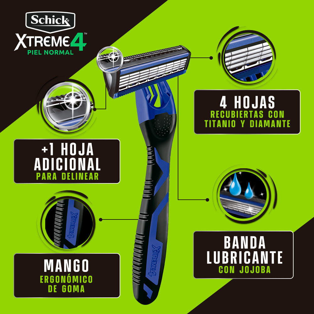 Schick-Rastrillo-Xtreme4-2Pz-imagen-3