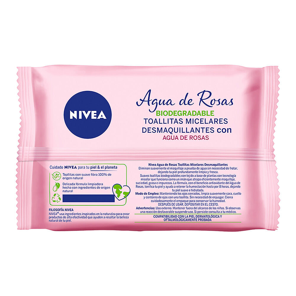 NIVEA-Toallitas-Faciales-Desmaquillantes-Micelares-Agua-De-Rosas-Todo-Tipo-de-Piel-25-piezas-imagen-9