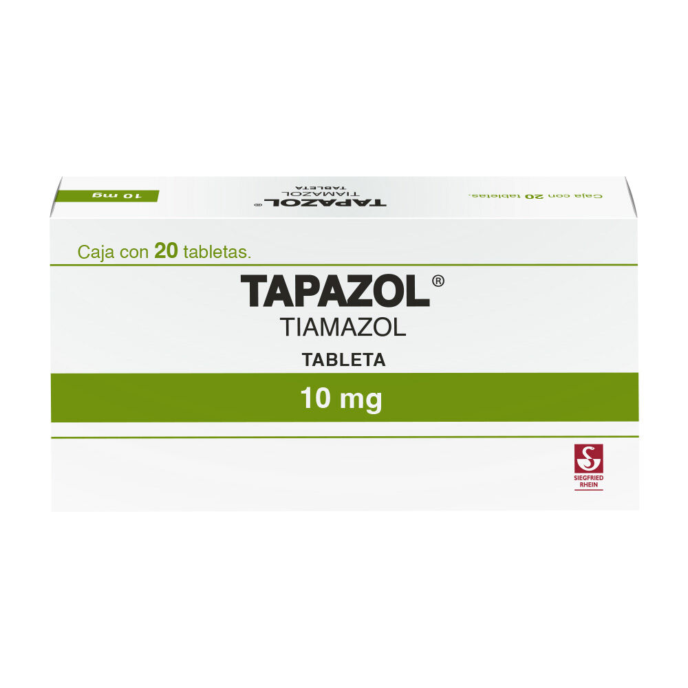 Tapazol-10-mg---Caja-con-20-tabletas-(Tiamazol)-imagen-1