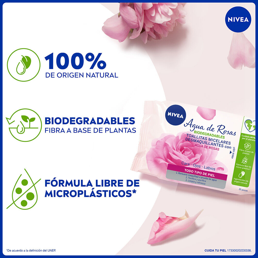 NIVEA-Toallitas-Faciales-Desmaquillantes-Micelares-Agua-De-Rosas-Todo-Tipo-de-Piel-25-piezas-imagen-3