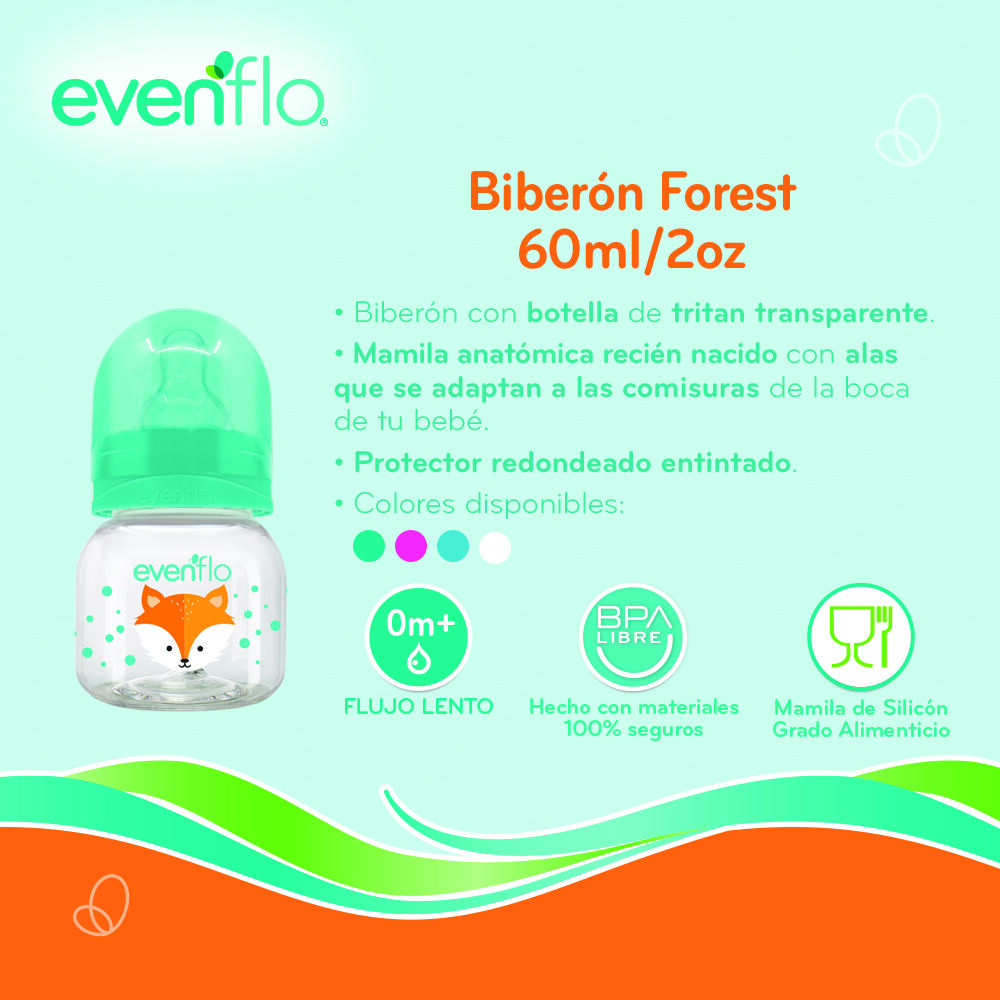 Evenflo-Biberon-Zoo-Friends-2Oz-imagen-3