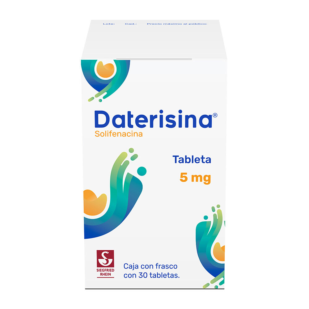 Daterisina-5-mg---Caja-con-30-tabletas-(Solifenacina)-imagen-1