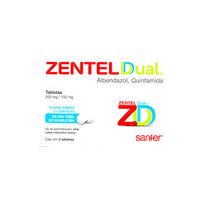 Zentel-Dual-200Mg/150Mg-2-Tabs-imagen