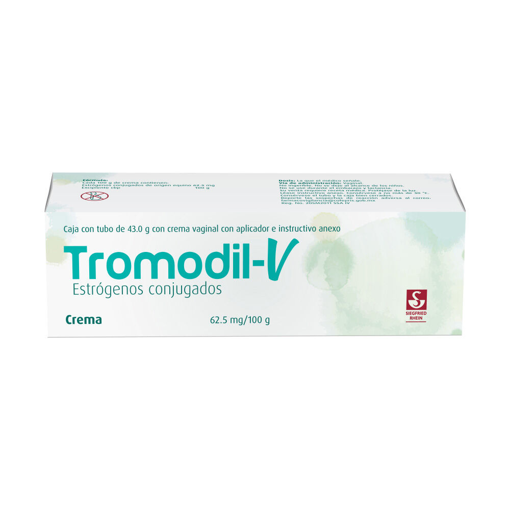 Tromodil-V-43-g---Crema-en-tubo-(Estr&oacute;genos-conjugados)-imagen-1