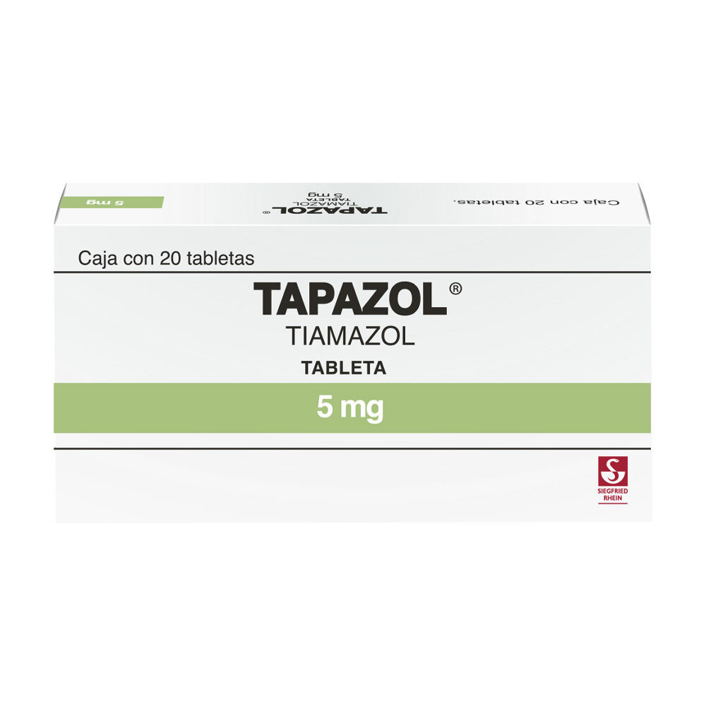Tapazol-5-mg---Caja-con-20-tabletas-(Tiamazol)-imagen-1