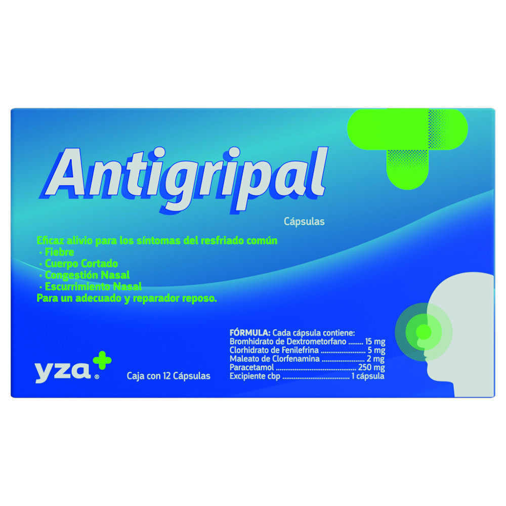 Yza-Dextrometorfano/Fenilefrina/Clorfenamina/Para-10-Caps-imagen-1