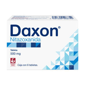 Daxon-500-mg---Caja-con-6-tabletas-(Nitazoxanida)-imagen