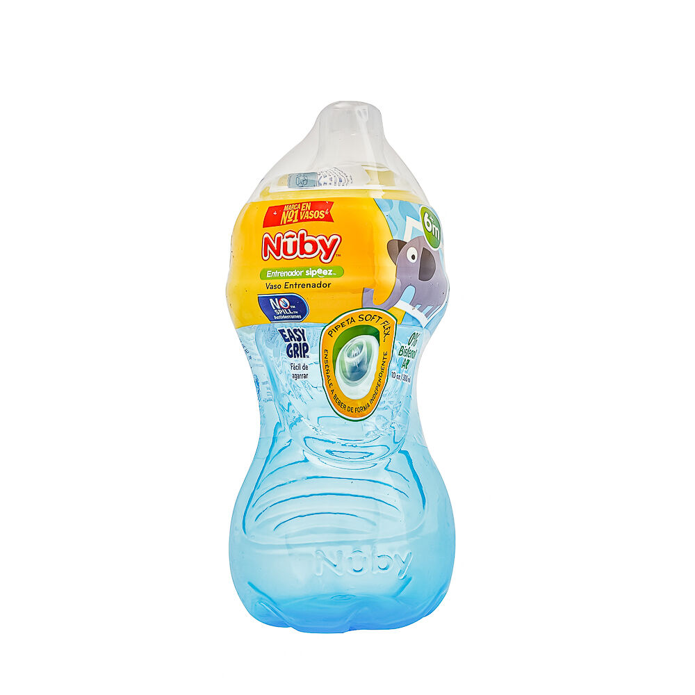 Vaso-Entrenador-Nuby-Antiderrame-C/Chupete-10-oz-imagen
