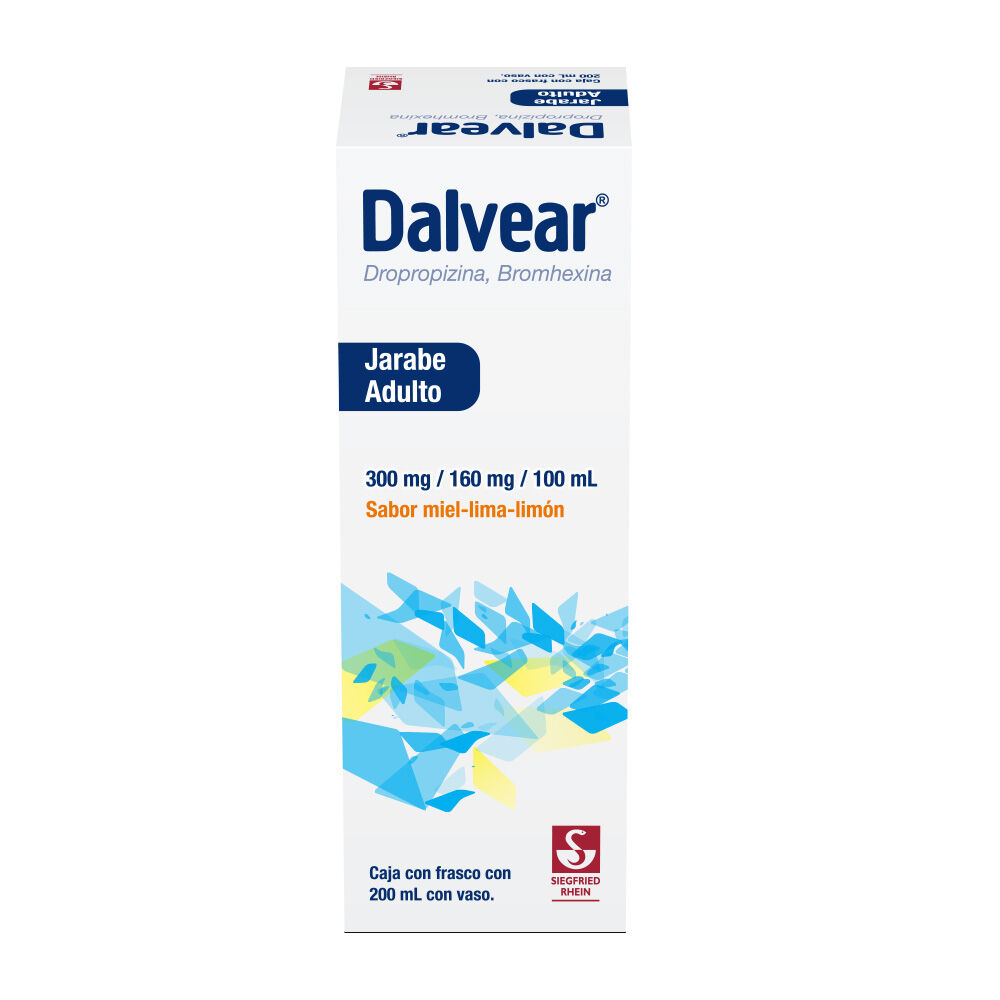 Dalvear-Adulto-300-mg-/-160-mg---Jarabe-sabor-miel-y-lima-lim&oacute;n-200-ml-(Dropropizina-y-Bromhexina)-imagen-3