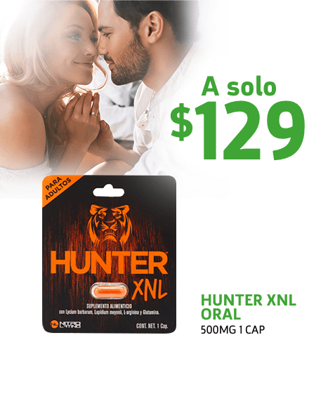 Compra en linea hunter en farmacias YZA al mejor precio con servicio a domicilio gratis