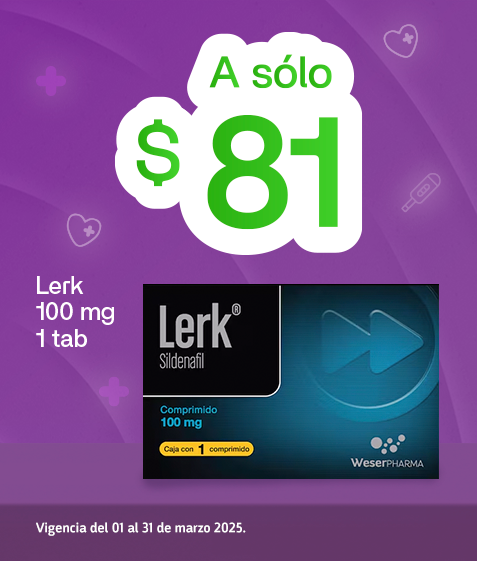 Compra lerk a precio especial en farmacias YZA al mejor precio con servicio a domicilio gratis