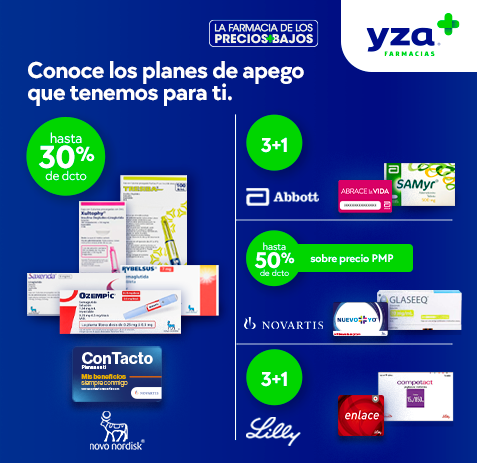 Compra en línea farmacias YZA al mejor precio con servicio a domicilio gratis