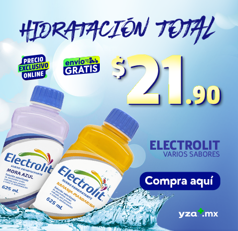 Hidratación total con Electrolit en farmacias YZA al mejor precio con servicio a domicilio gratis
