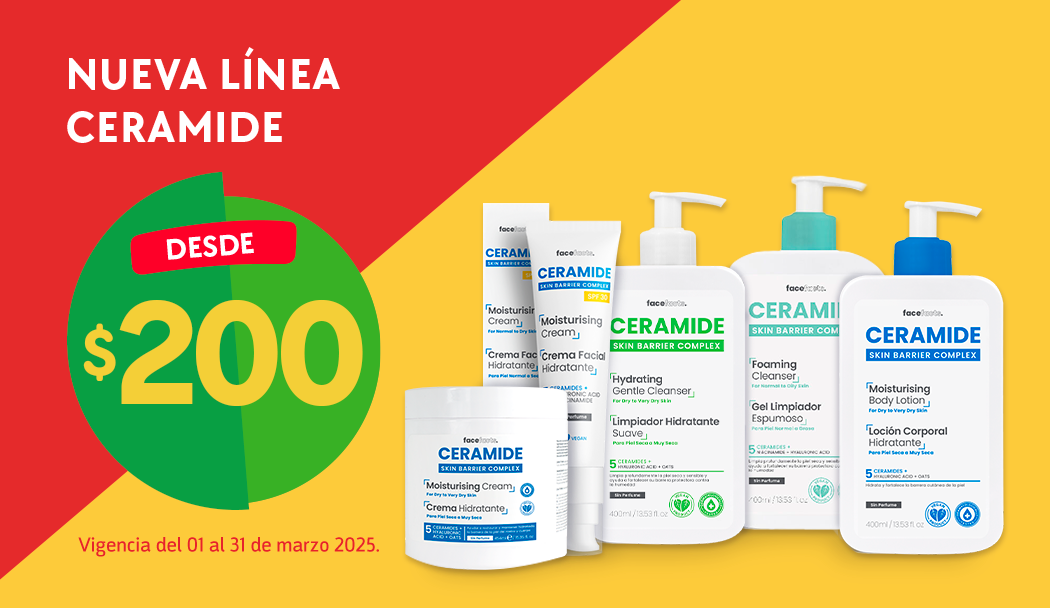 Aprovecha productos de cuidado personal ceramide al mejor precio con servicio a domicilio en FARMACIAS YZA