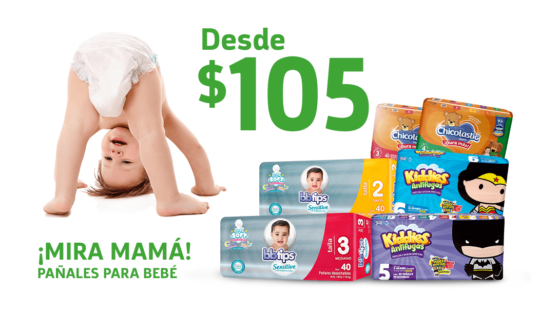 Compra en linea pañales para bebé a precio especial con servicio a domicilio gratis