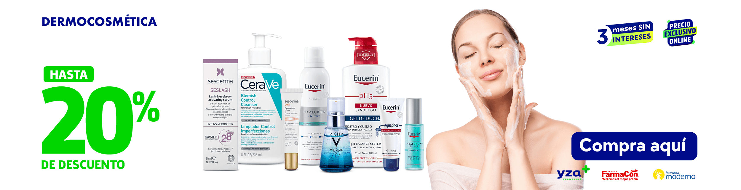 Aprovecha compras especial de productos dermatologicos hasta 3 meses sin intereses en linea con servicio a domicilio gratis