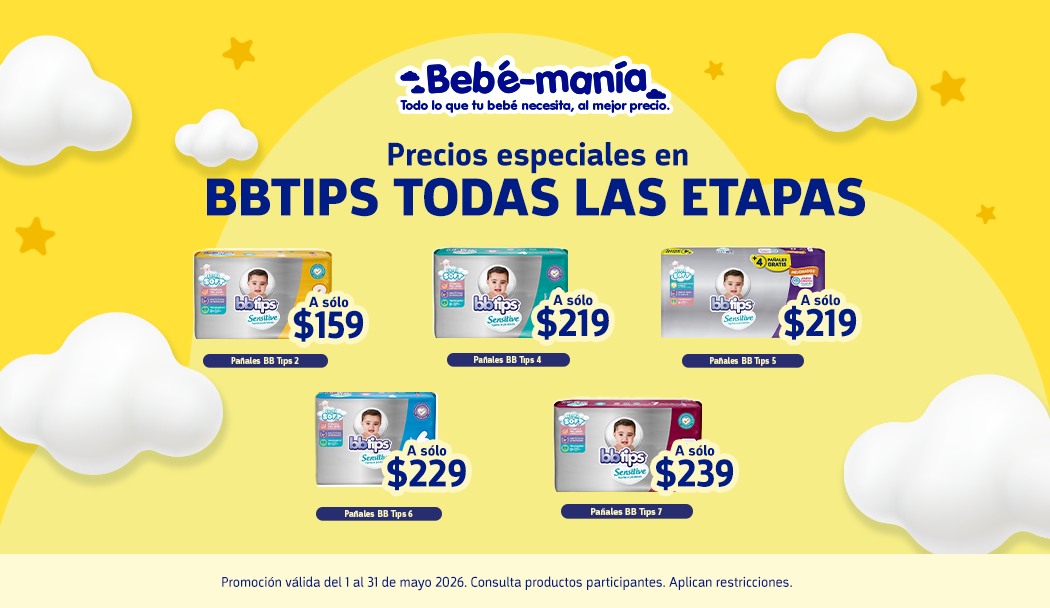 Compra articulos para bebé con descuento a precio especial con servicio a domicilio gratis